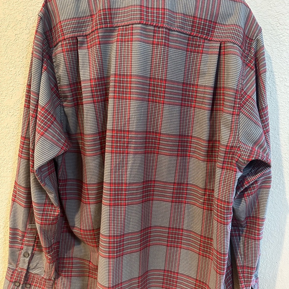 Kavu Red and Gray Checkered Men's Shirt